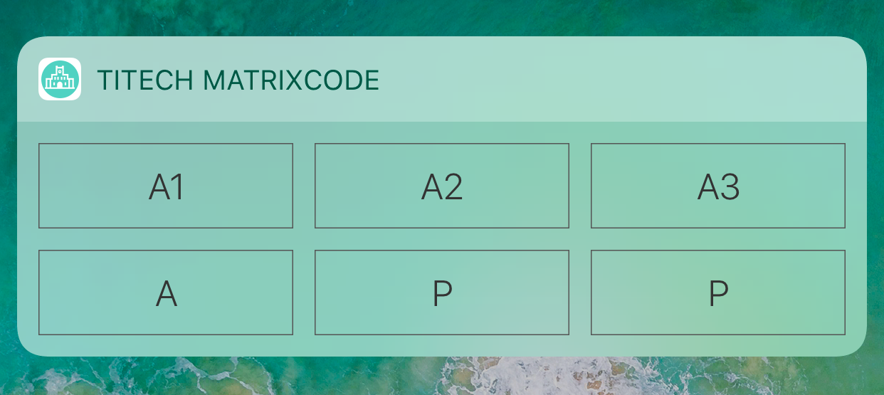 Matrixcode Widget